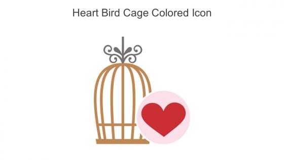 Heart Bird Cage Colored Icon In Powerpoint Pptx Png And Editable Eps Format