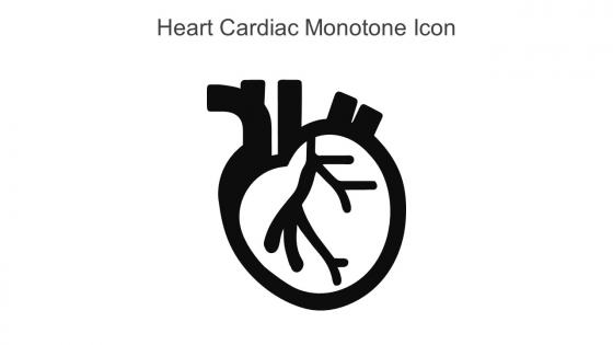 Heart Cardiac Monotone Icon In Powerpoint Pptx Png And Editable Eps Format