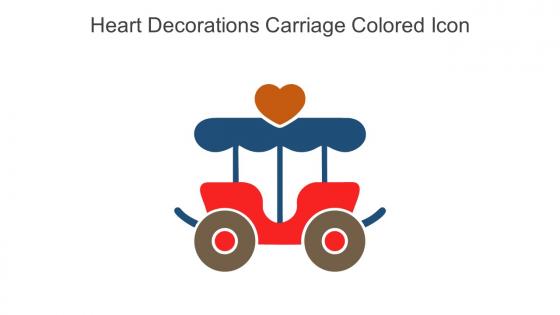 Heart Decorations Carriage Colored Icon In Powerpoint Pptx Png And Editable Eps Format