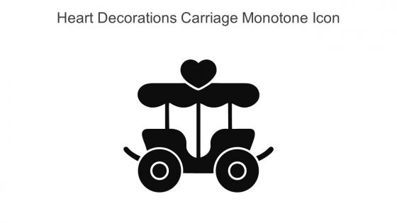 Heart Decorations Carriage Monotone Icon In Powerpoint Pptx Png And Editable Eps Format