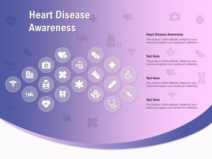 Heart disease awareness ppt powerpoint presentation model graphics tutorials