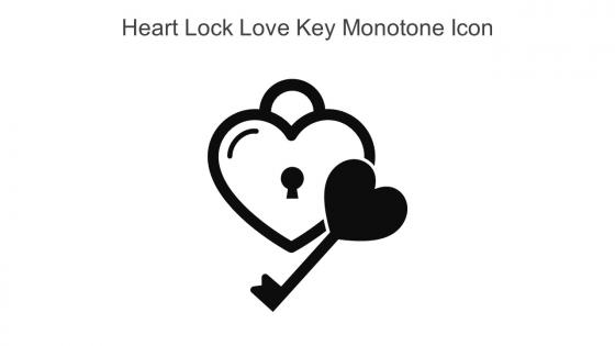 Heart Lock Love Key Monotone Icon In Powerpoint Pptx Png And Editable Eps Format