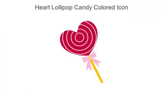 Heart Lollipop Candy Colored Icon In Powerpoint Pptx Png And Editable Eps Format