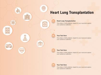 Heart lung transplantation ppt powerpoint presentation visual aids styles