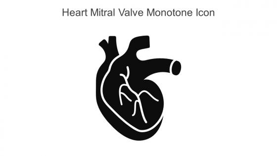 Heart Mitral Valve Monotone Icon In Powerpoint Pptx Png And Editable Eps Format