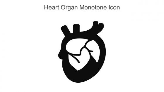 Heart Organ Monotone Icon In Powerpoint Pptx Png And Editable Eps Format