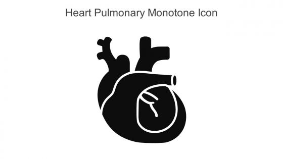 Heart Pulmonary Monotone Icon In Powerpoint Pptx Png And Editable Eps Format