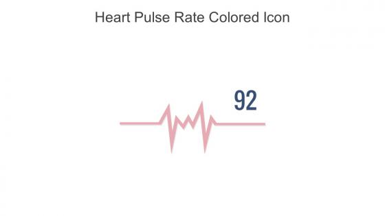 Heart Pulse Rate Colored Icon In Powerpoint Pptx Png And Editable Eps Format