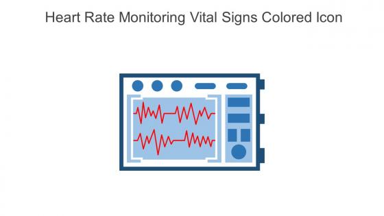 Heart Rate Monitoring Vital Signs Colored Icon In Powerpoint Pptx Png And Editable Eps Format