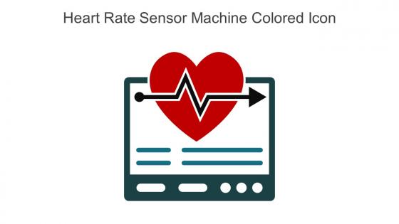 Heart Rate Sensor Machine Colored Icon In Powerpoint Pptx Png And Editable Eps Format