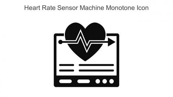 Heart Rate Sensor Machine Monotone Icon In Powerpoint Pptx Png And Editable Eps Format