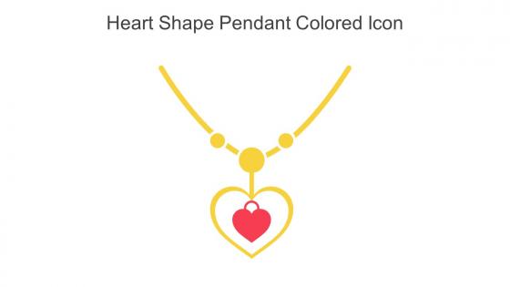 Heart Shape Pendant Colored Icon In Powerpoint Pptx Png And Editable Eps Format