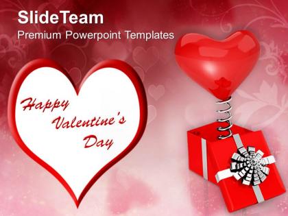 Heart wishing valentines day powerpoint templates ppt themes and graphics 0213