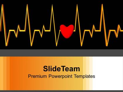 Heartbeat medical background powerpoint templates ppt backgrounds for slides 0113