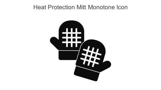 Heat Protection Mitt Monotone Icon In Powerpoint Pptx Png And Editable Eps Format