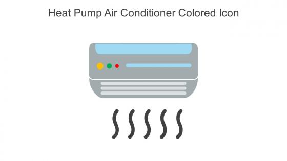 Heat Pump Air Conditioner Colored Icon In Powerpoint Pptx Png And Editable Eps Format
