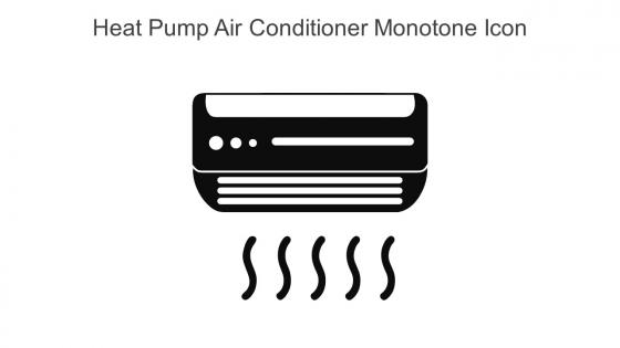 Heat Pump Air Conditioner Monotone Icon In Powerpoint Pptx Png And Editable Eps Format