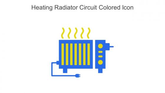 Heating Radiator Circuit Colored Icon In Powerpoint Pptx Png And Editable Eps Format