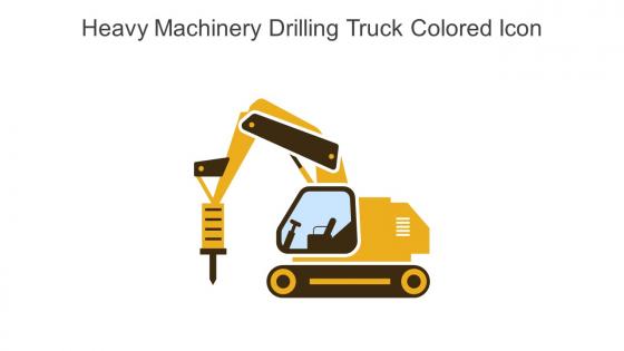 Heavy Machinery Drilling Truck Colored Icon In Powerpoint Pptx Png And Editable Eps Format