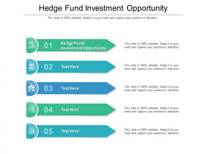 Hedge fund investment opportunity ppt powerpoint presentation infographics cpb
