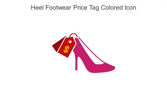 Heel Footwear Price Tag Colored Icon In Powerpoint Pptx Png And Editable Eps Format