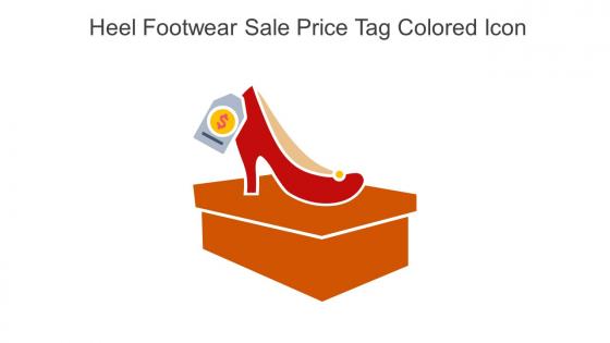 Heel Footwear Sale Price Tag Colored Icon In Powerpoint Pptx Png And Editable Eps Format