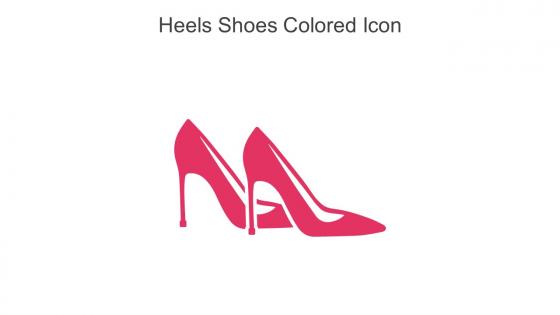 Heels Shoes Colored Icon In Powerpoint Pptx Png And Editable Eps Format