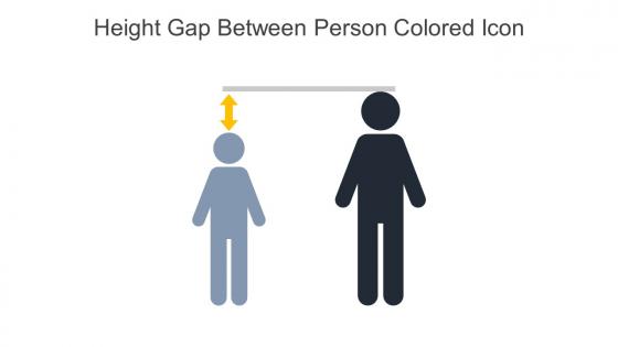Height Gap Between Person Colored Icon In Powerpoint Pptx Png And Editable Eps Format