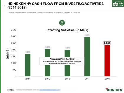 Heineken nv cash flow from investing activities 2014-2018