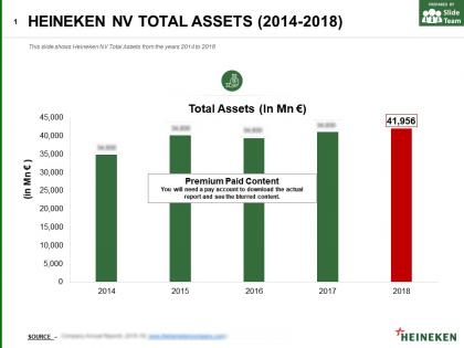 Heineken nv total assets 2014-2018
