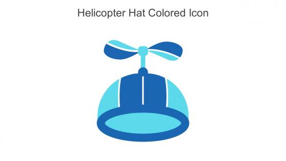 Helicopter Hat Colored Icon In Powerpoint Pptx Png And Editable Eps Format