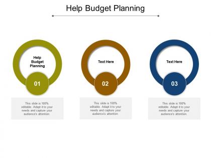 Help budget planning ppt powerpoint presentation infographic template infographics cpb