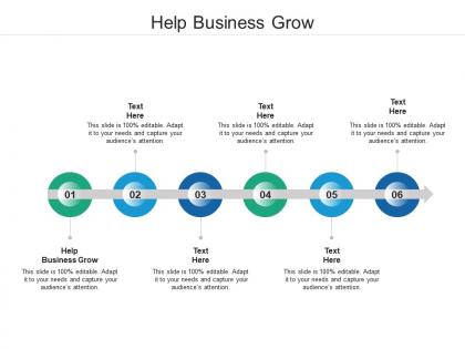 Help business grow ppt powerpoint presentation styles brochure cpb