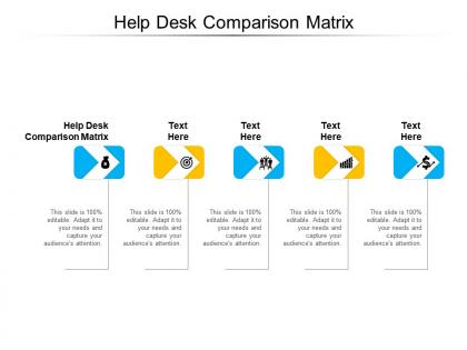 Help desk comparison matrix ppt powerpoint presentation infographic template slide portrait cpb