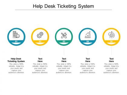 Help desk ticketing system ppt powerpoint presentation slides graphics example cpb