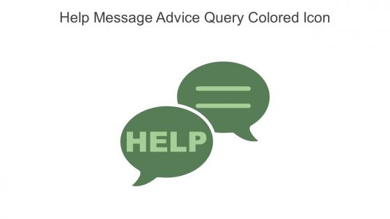 Help Message Advice Query Colored Icon In Powerpoint Pptx Png And Editable Eps Format