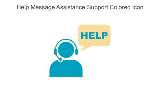 Help Message Assistance Support Colored Icon In Powerpoint Pptx Png And Editable Eps Format