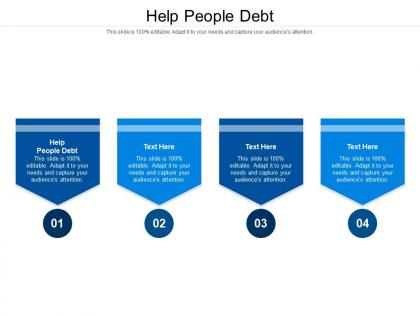 Help people debt ppt powerpoint presentation infographic template gallery cpb