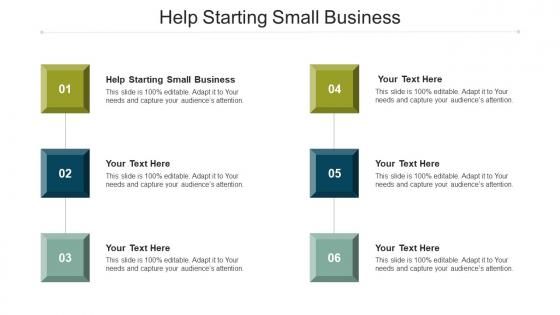 Help Starting Small Business Ppt Powerpoint Presentation Gallery Backgrounds Cpb