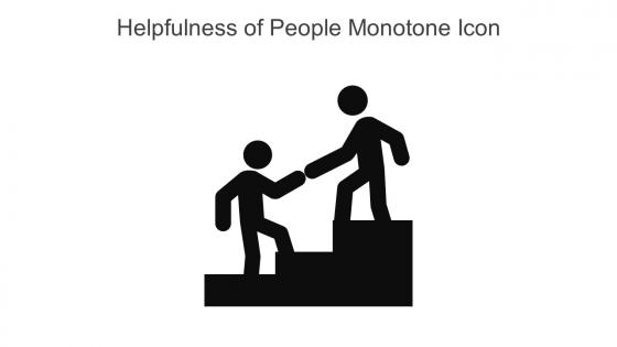 Helpfulness Of People Monotone Icon In Powerpoint Pptx Png And Editable Eps Format