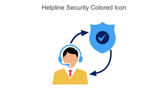 Helpline Security Colored Icon In Powerpoint Pptx Png And Editable Eps Format