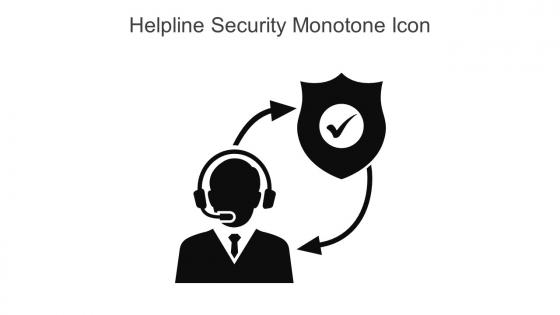 Helpline Security Monotone Icon In Powerpoint Pptx Png And Editable Eps Format