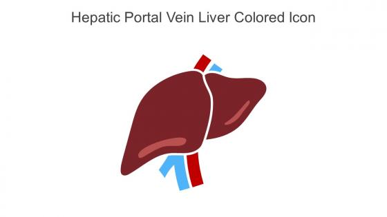 Hepatic Portal Vein Liver Colored Icon In Powerpoint Pptx Png And Editable Eps Format