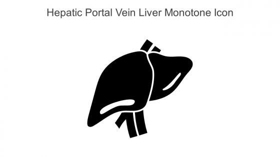 Hepatic Portal Vein Liver Monotone Icon In Powerpoint Pptx Png And Editable Eps Format