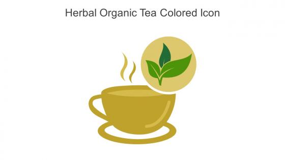 Herbal Organic Tea Colored Icon In Powerpoint Pptx Png And Editable Eps Format
