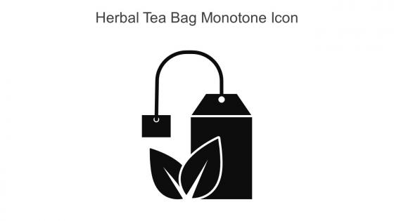 Herbal Tea Bag Monotone Icon In Powerpoint Pptx Png And Editable Eps Format