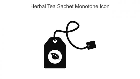 Herbal Tea Sachet Monotone Icon In Powerpoint Pptx Png And Editable Eps Format