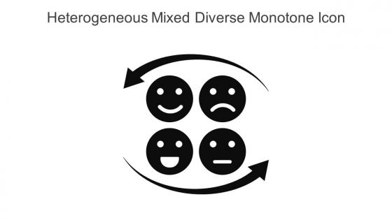 Heterogeneous Mixed Diverse Monotone Icon In Powerpoint Pptx Png And Editable Eps Format