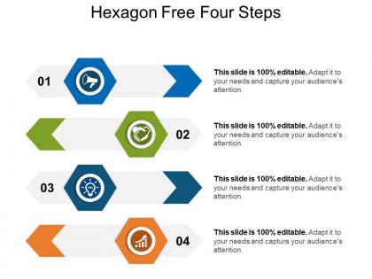Hexagon free four steps