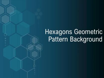 Hexagon geometric pattern background